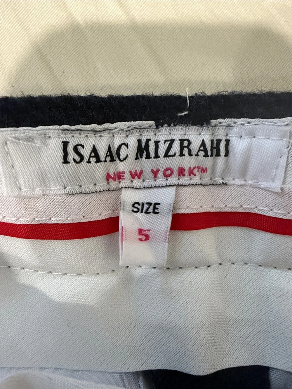Isaac Mizrahi Navy Tweed Pants with Multicolor Flecks